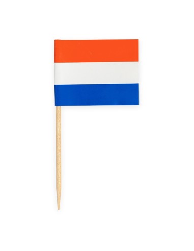 Cupcake Toppers Vlag Nederland -50st-