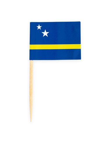 Cupcake Toppers Vlag Curacao -50st-