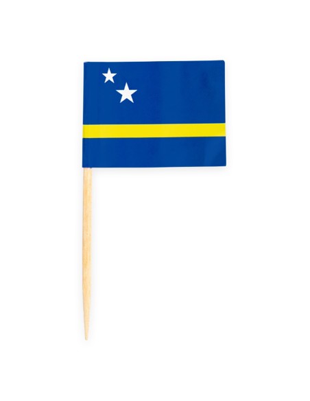 Cupcake Toppers Vlag Curacao -50st-