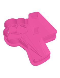 3D Uitsteker op Maat: Cijfer 4 met Ballonnen 2