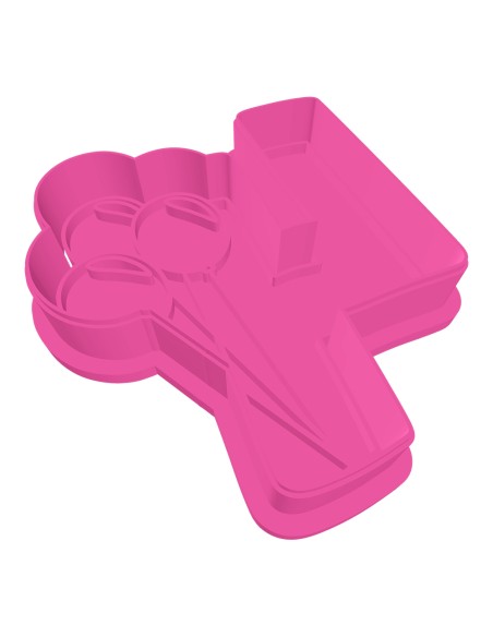 3D Uitsteker op Maat: Cijfer 4 met Ballonnen