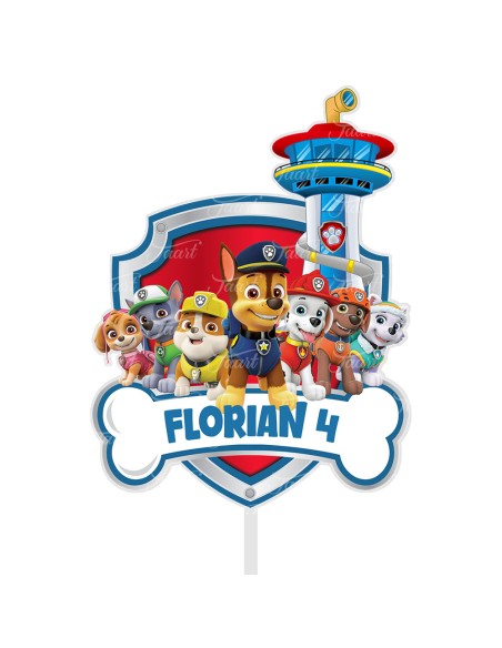 Full Colour Taarttopper op Maat: Paw Patrol 3
