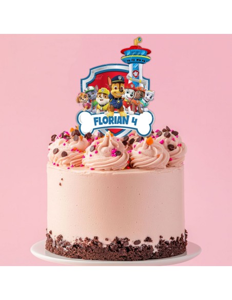 Full Colour Taarttopper op Maat: Paw Patrol 3