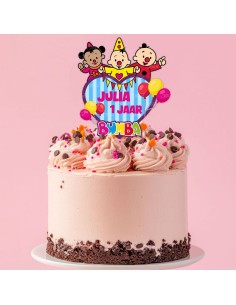 Full Colour Taarttopper op Maat: Clown Hart 2