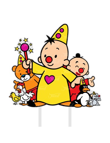 Full Colour Taarttopper op Maat: Clown Feest