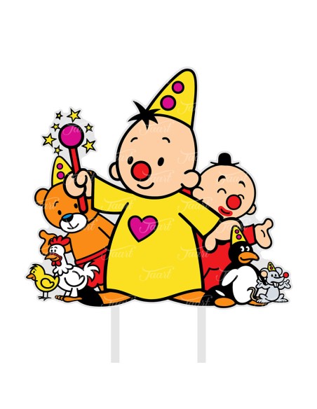 Full Colour Taarttopper op Maat: Clown Feest