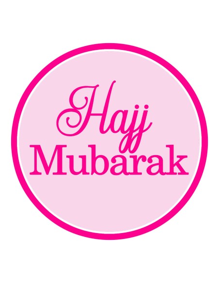 3D Uitsteker op Maat: Hajj Mubarak met Stempel