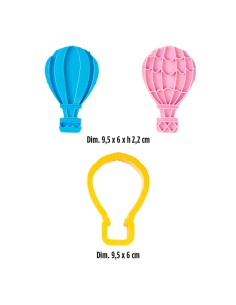 Decora Uitsteker Set Luchtballon -3st- 2