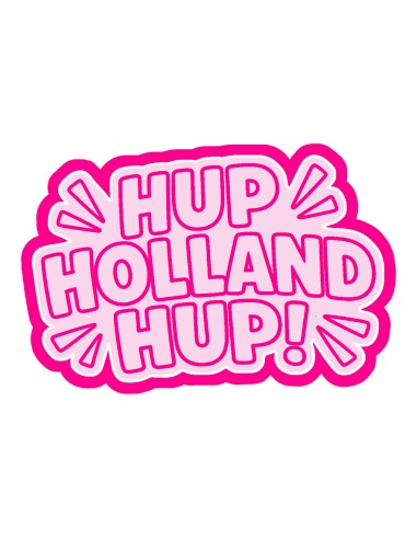 3D Uitsteker op Maat: Voetbal Hup Holland Hup!