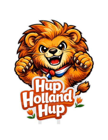 Full Colour Taarttopper op Maat: Hup Holland Hup Schattig