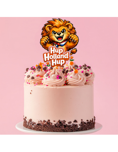 Full Colour Taarttopper op Maat: Hup Holland Hup Schattig