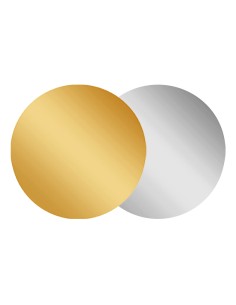 FunCakes Taartkartons Zilver/Goud Rond 35cm -3st-