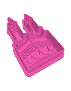 3D Uitsteker op Maat: Kaaba Torens met Stempel 2