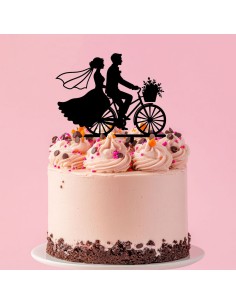 Taarttopper op Maat: Bruidspaar op de Fiets