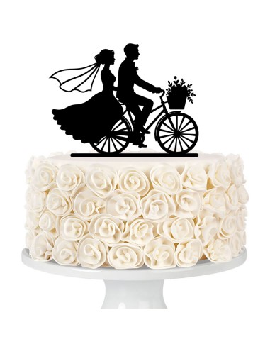 Taarttopper op Maat: Bruidspaar op de Fiets
