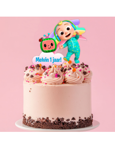 Full Colour Taarttopper op Maat: Cocomelon Wolk 2