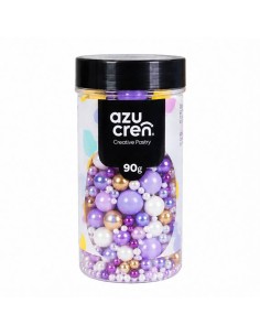Azucren Suikerparels Lavender Gold Mix -90gr- 2