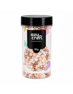 Azucren Suikerparels Rosé Gold Mix -90gr- 2