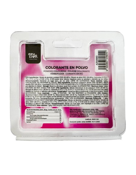 Azucren AzuPearl Eetbare Glanspoeder Roze -3gr-