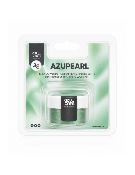 Azucren AzuPearl Eetbare Glanspoeder Groen -3gr-