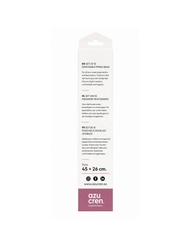 Azucren Wegwerp Spuitzakken 45cm -10st-