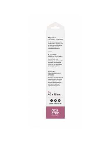Azucren Wegwerp Spuitzakken 35cm -10st-