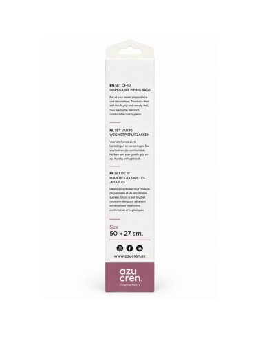 Azucren Wegwerp Spuitzakken 50cm -10st-