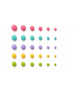 Azucren Decoratieve Foam Ballen Set Pastel -30st- 2