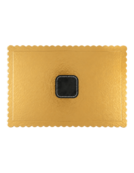 Cake Board Schulp Goud Rechthoek 25x35cm -1st-
