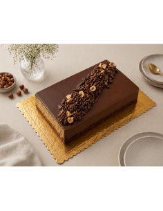 Cake Board Schulp Goud Rechthoek 25x35cm -1st- 2