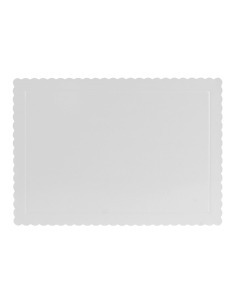 Cake Board Schulp Wit Rechthoek 25x30cm -1st-