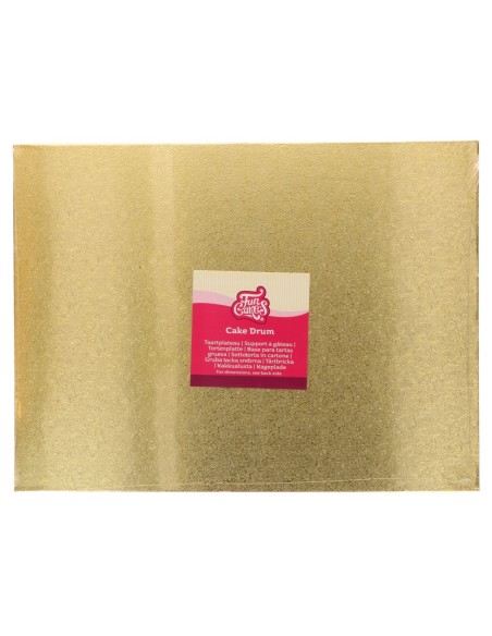 FunCakes Cake Drum Rechthoek -40x30 cm- Goud