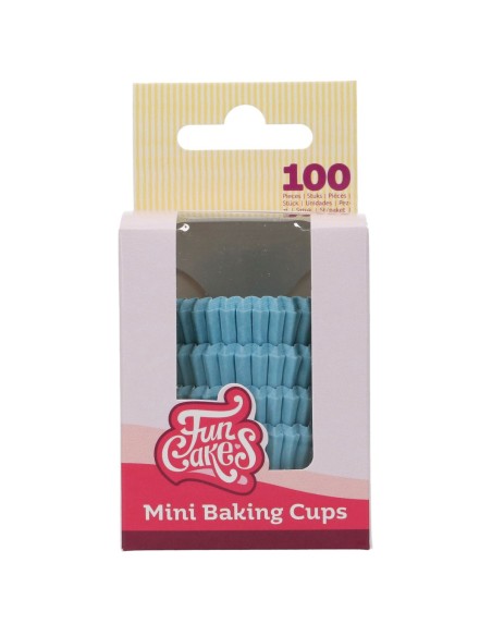 FunCakes Mini Baking Cups Lichtblauw -100st-