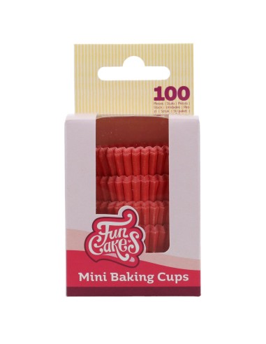 FunCakes Mini Baking Cups Rood -100st-