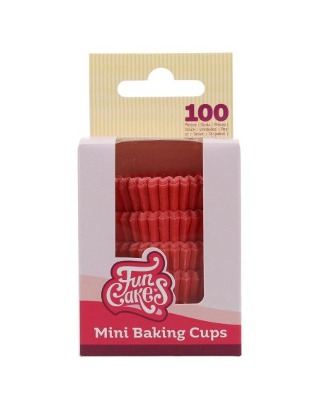 FunCakes Mini Baking Cups Rood -100st-