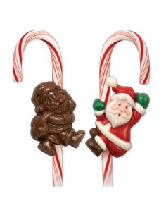 Wilton Chocolate & Candy Cane Mold Santa Claus