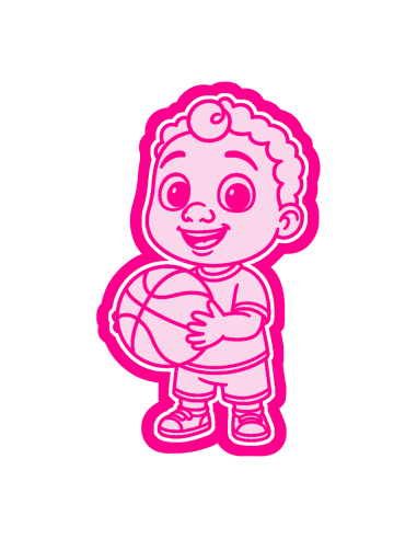 3D Uitsteker op Maat: Cocomelon - Cody met Stempel