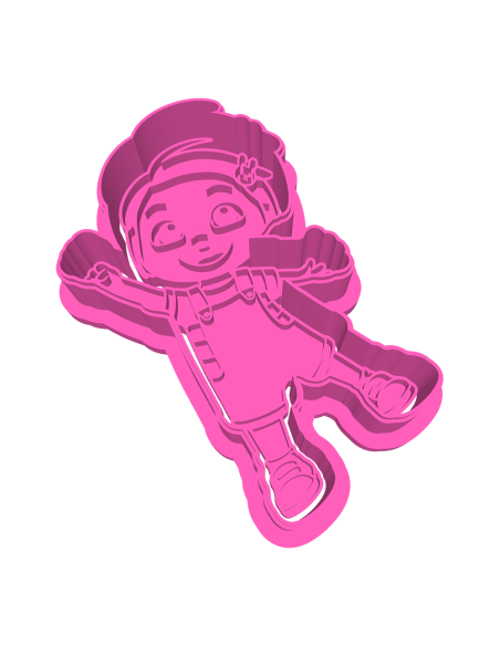 3D Uitsteker op Maat: Cocomelon - Nina met Stempel