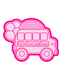 3D Uitsteker op Maat: Cocomelon - Bus met Stempel