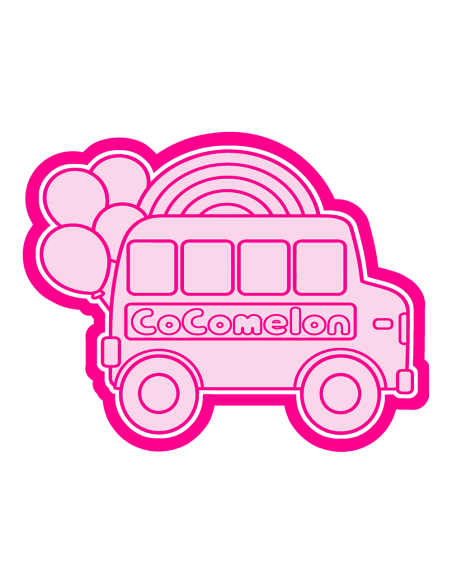 3D Uitsteker op Maat: Cocomelon - Bus met Stempel