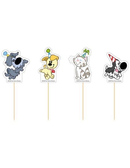 Cupcake Toppers Woezel en Pip -12st-