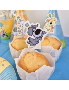 Cupcake Toppers Woezel en Pip -12st- 2