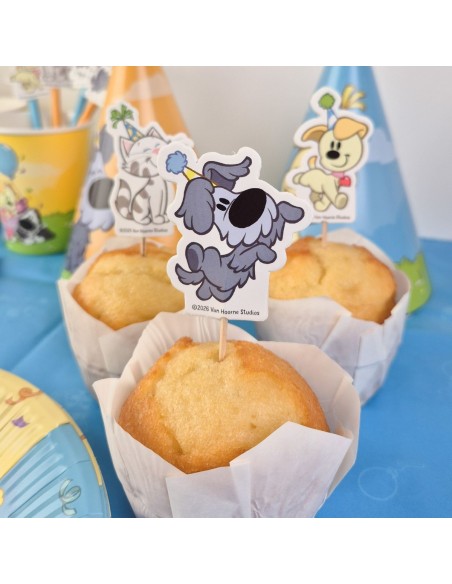 Cupcake Toppers Woezel en Pip -12st-