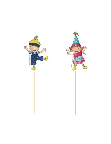 Cupcake Toppers Fien en Teun -12st-