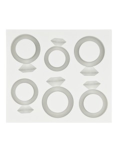 CakeDeco Siliconen Mal Ringen Set