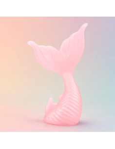 3D Taarttopper op Maat: Zeemeerminstaart - Transparant Roze