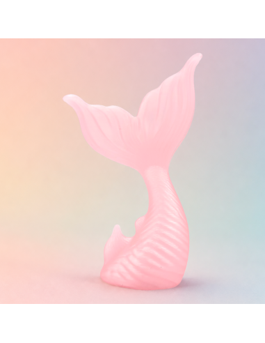 3D Taarttopper op Maat: Zeemeerminstaart - Transparant Roze
