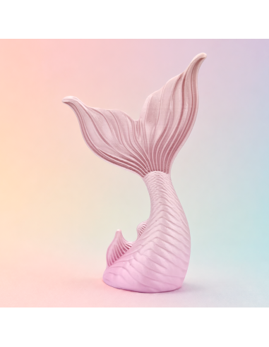 3D Taarttopper op Maat: Zeemeerminstaart - Parelmoer Roze
