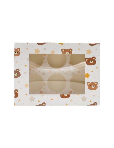 Simply Making Cupcake Doos 6 Baby Beertjes -2st-
