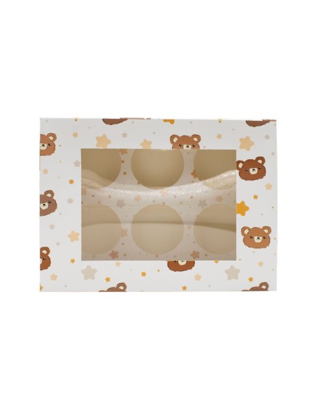 Simply Making Cupcake Doos 6 Baby Beertjes -2st-